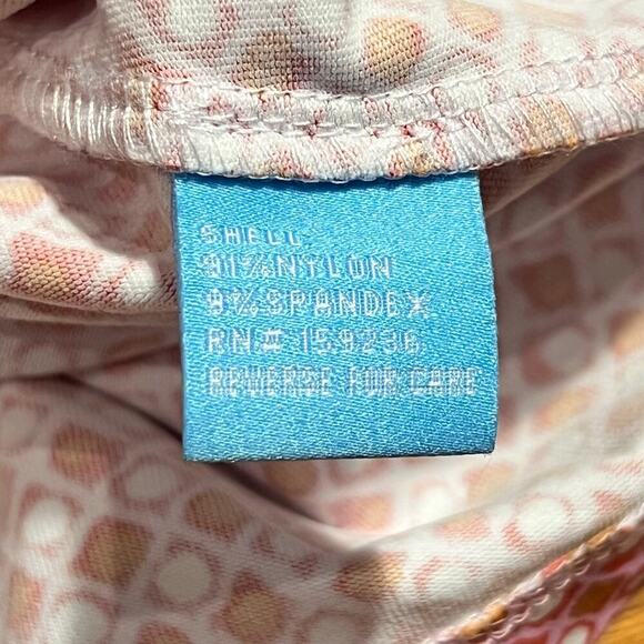 J. McLaughlin Durham Ruffle Top Size Small Catalina Cloth Geo Print 3/4 Sleeve - Picture 6 of 7